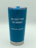 Stainless Tumbler Logo- Aqua